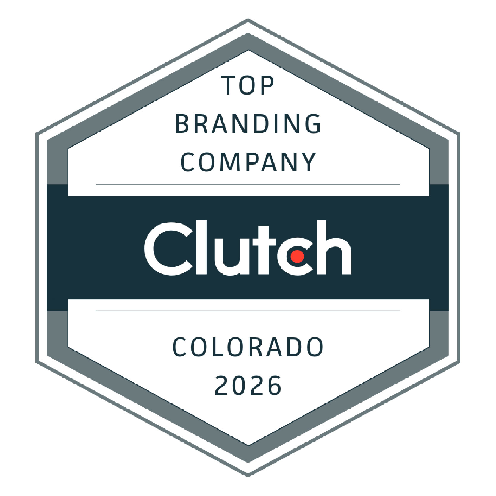 Award badge for Top Brand Company in Colorado for 2026